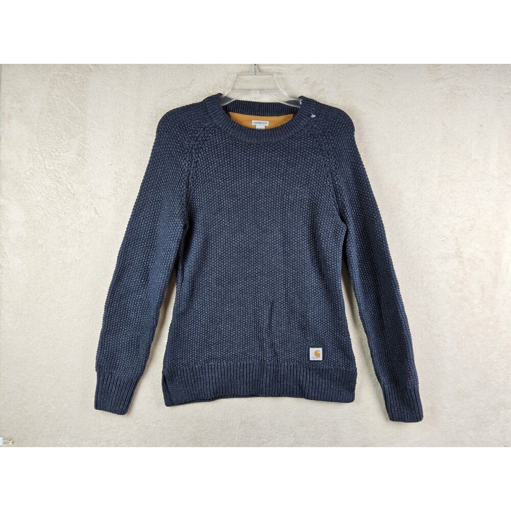 Carhartt Women's Long Sleeve Canvas Elbow Waffle Sweater Size XS (0/2)